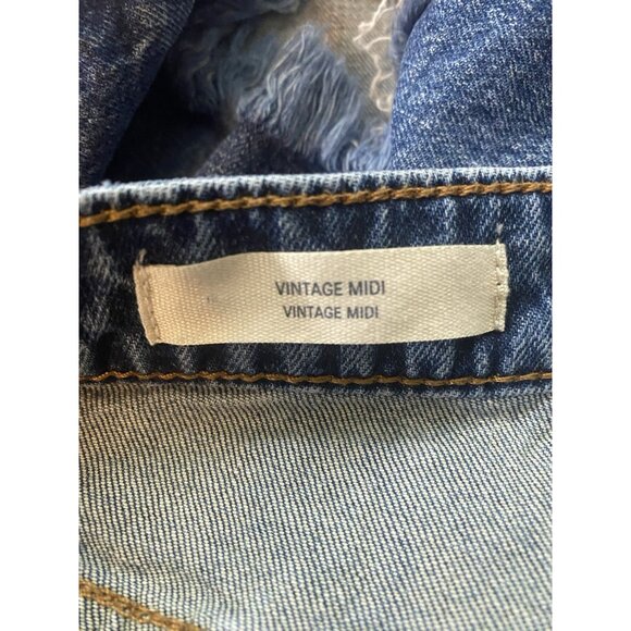 Universal Thread Vintage Midi Cut Off Shorts High Rise Womens 16/33R Denim 050 - Picture 5 of 7